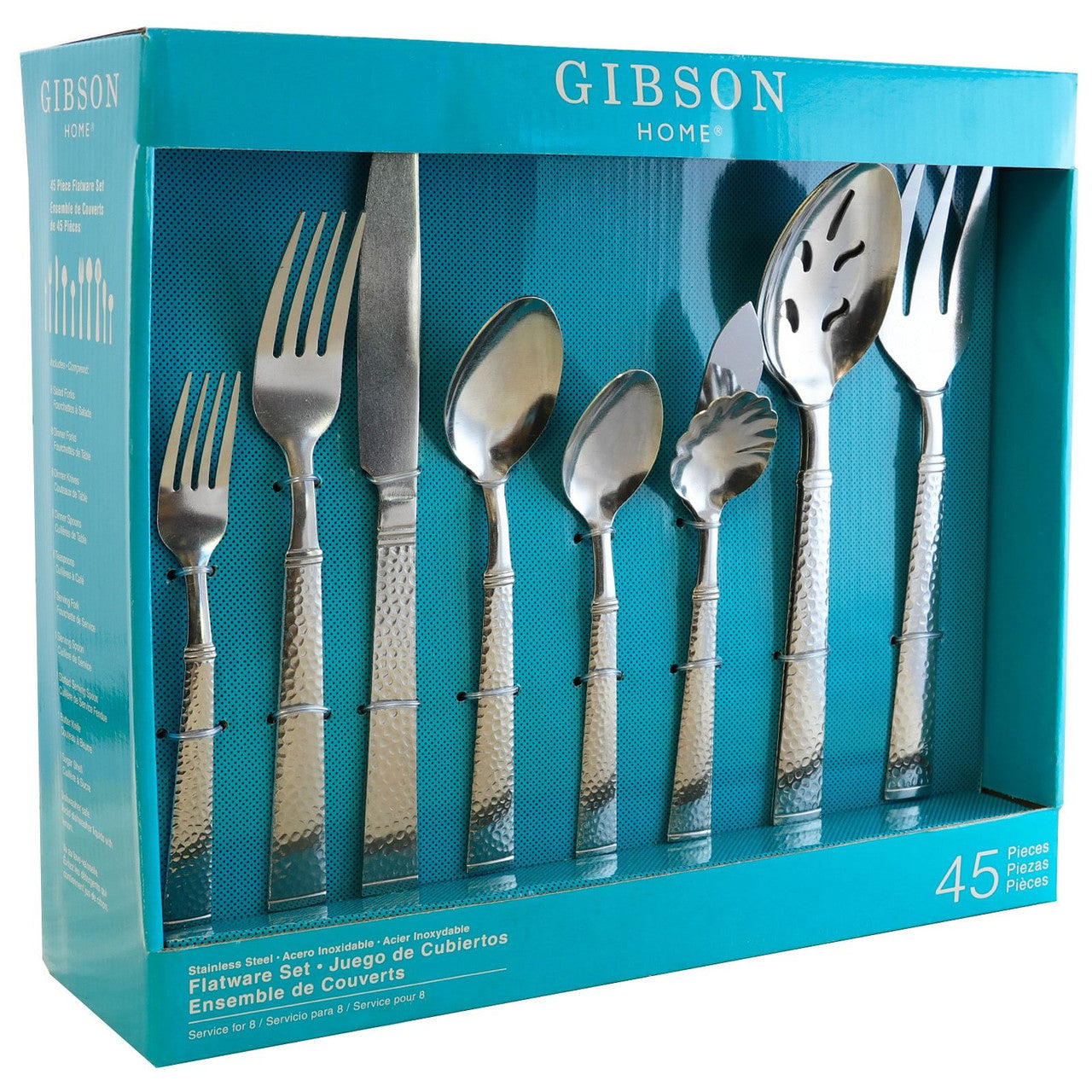 Gibson Home Prato 45 Piece Flatware Set-0
