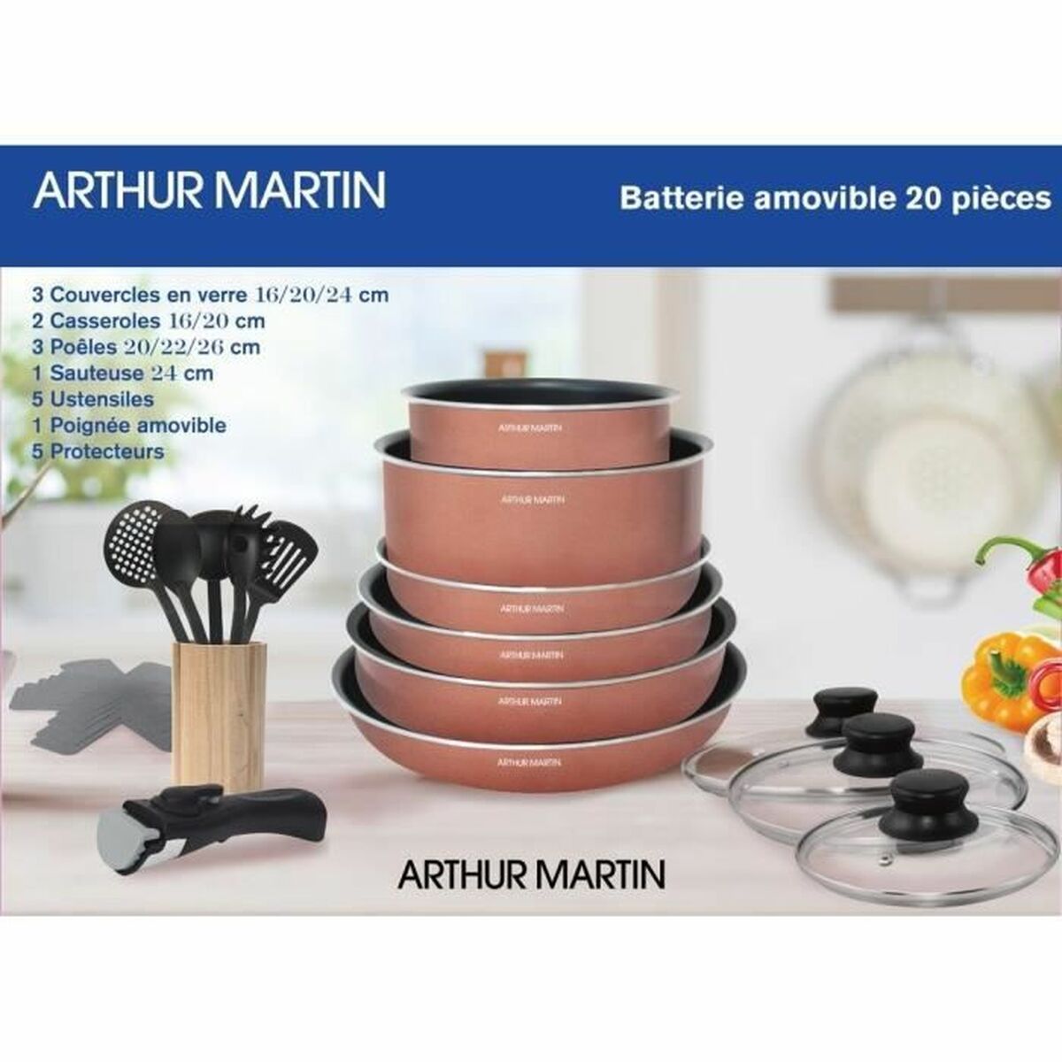 Cookware Arthur Martin   20 Pieces-1