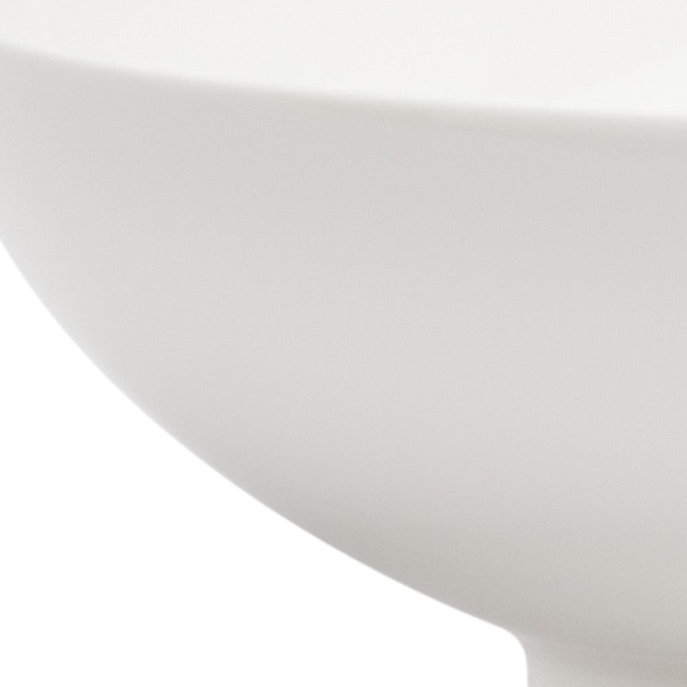 White Six Piece Porcelain Service For Six Bowl Set-3
