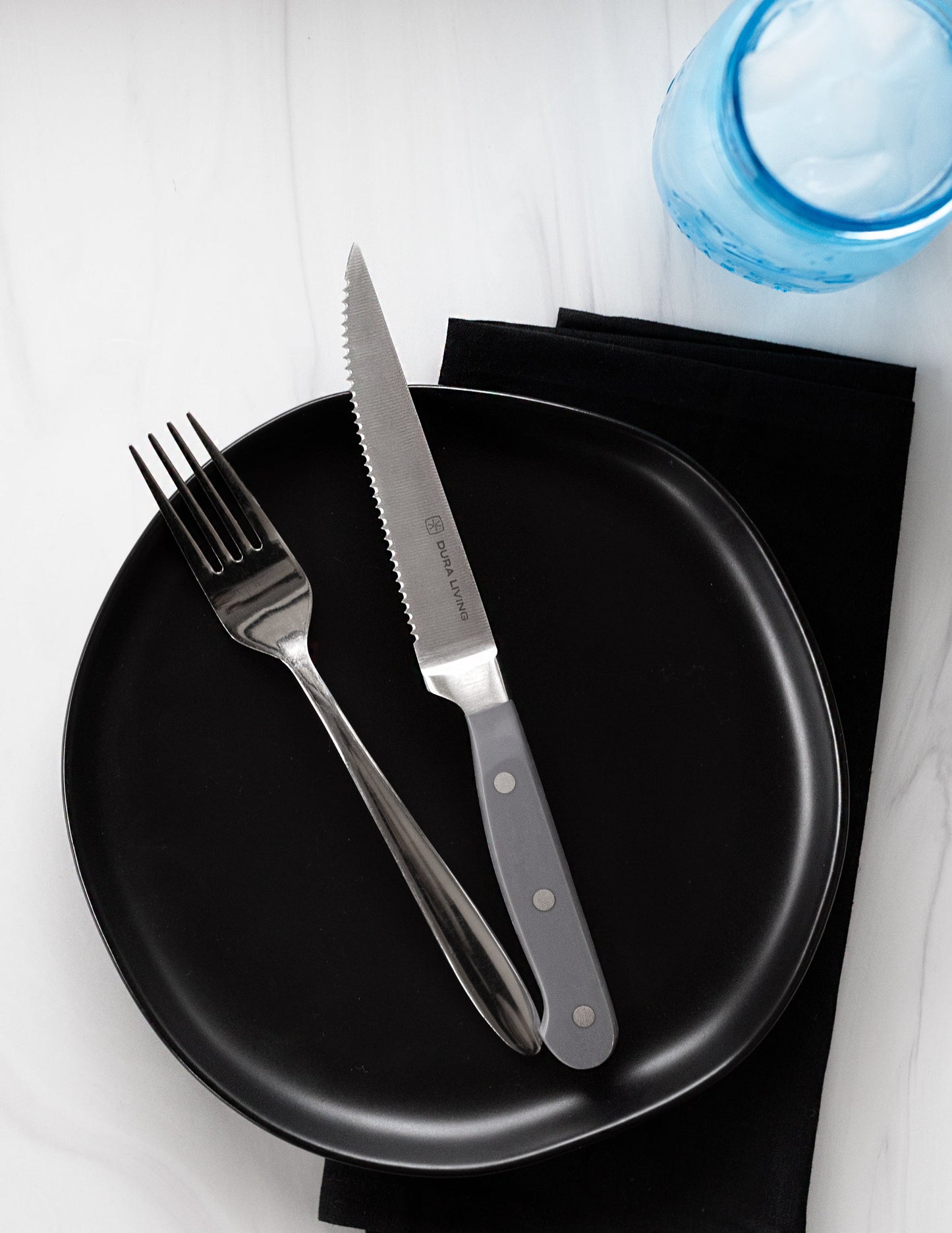 Superior Set of 8 Steak Knives - Gray-1