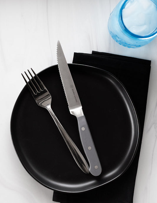 Superior Set of 8 Steak Knives - Gray-1