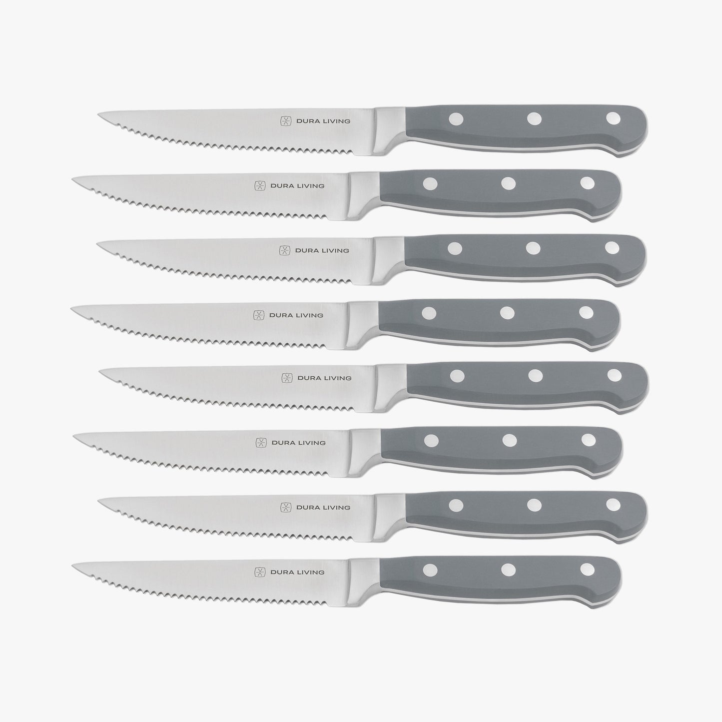 Superior Set of 8 Steak Knives - Gray-0