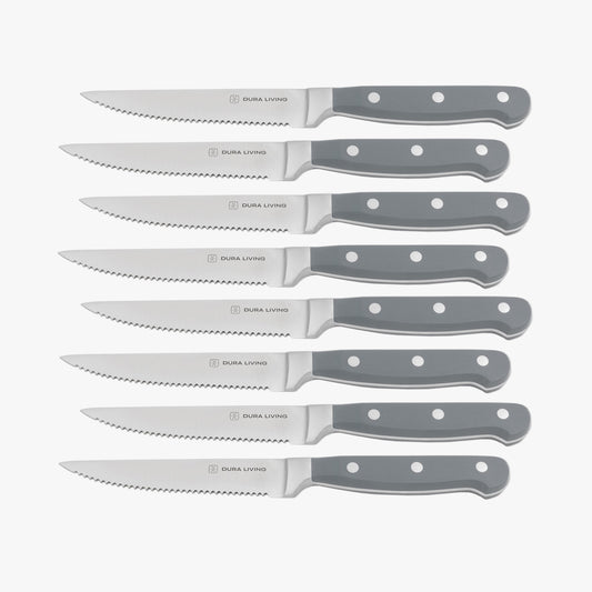 Superior Set of 8 Steak Knives - Gray-0