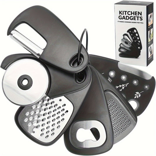 Kitchen Gadget Set Stainless Steel for RV & Camping (6pcs)-0